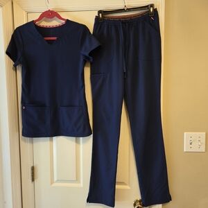 HeartSoul Navy Blue Scrub Pants